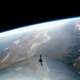 La vista desde la VSS Unity a una altura de 83 kilómetros. Imagen: Virgin Galactic